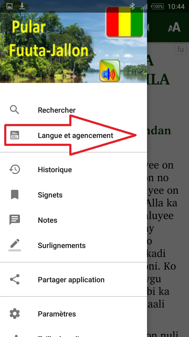Pular Fuuta-Jallon, fr. En. Ar screenshot
